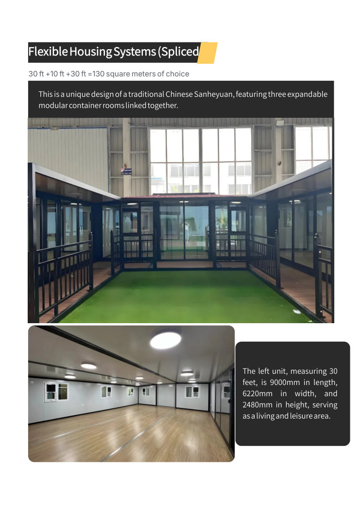 connected modular housing system expandable container homes