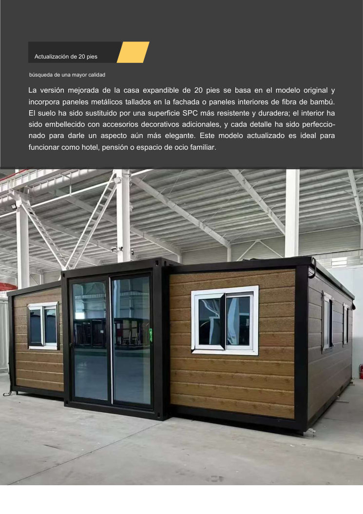 vivienda modular contenedor 20 pies suelo SPC
